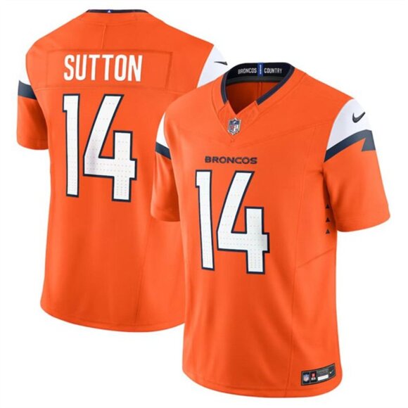 Mens Youths Kids Womens 14 Courtland Sutton OrangeVapor Stitched Jersey